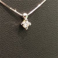 Collana Vidali Gioielli Donna in Oro bianco Diamante 0.07 Ct COOR-13-34 - COOR-13-34